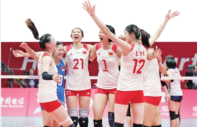 六战全胜 卫冕冠军 中国女排第九次摘得亚运金牌
