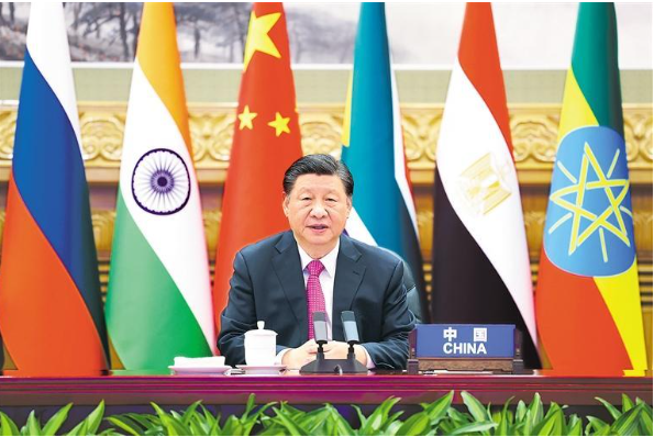 习近平出席金砖国家领导人巴以问题特别视频峰会