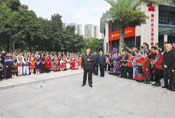 习近平在广西考察时强调  解放思想创新求变向海图强开放发展 奋力谱写中国式现代化广西篇章  蔡奇陪同考察