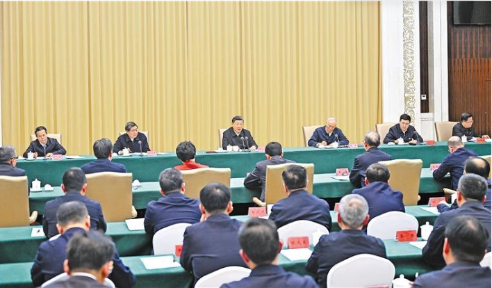 习近平在听取吉林省委和省政府工作汇报时强调  深入落实推动新时代东北全面振兴战略部署  在中国式现代化建设中展现更大作为  蔡奇出席汇报会