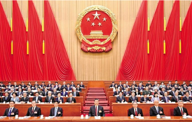 十四届全国人大三次会议在京开幕   习近平王沪宁蔡奇丁薛祥李希韩正等在主席台就座  李强作政府工作报告 赵乐际主持大会  听取关于代表法修正草案的说明等