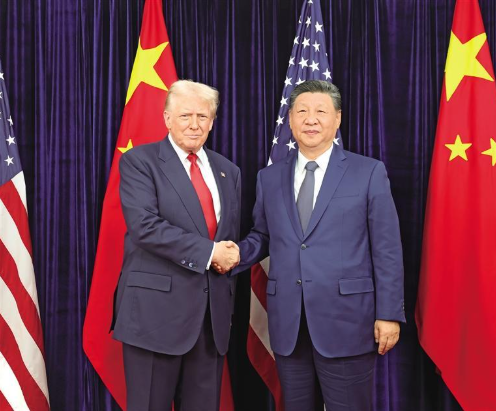 习近平同美国总统特朗普在釜山举行会晤