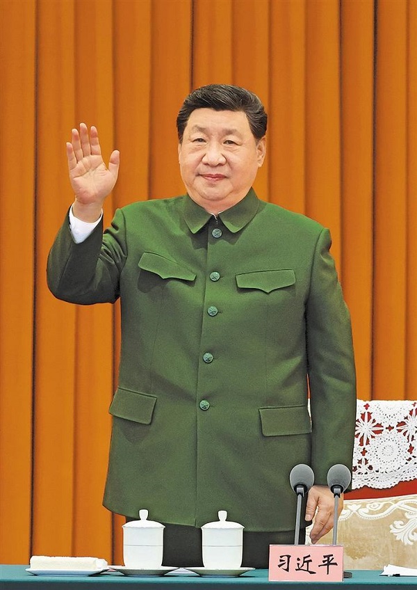 习近平春节前夕慰问部队  向全体人民解放军指战员武警部队官兵军队文职人员预备役人员和民兵致以新春祝福