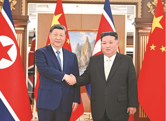 习近平同金正恩举行会谈